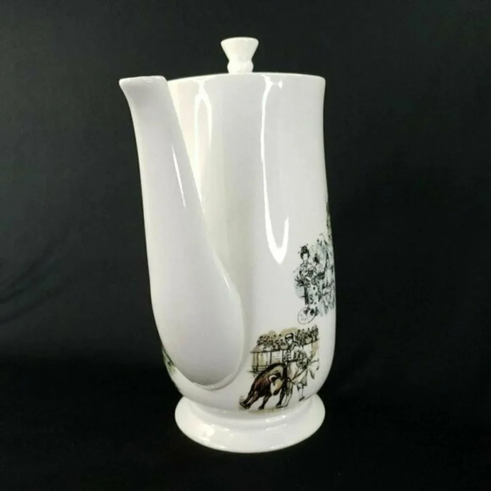 Kaysons‎ International Ironstone Coffee Tea Pot Fine China Japan MCM  Vtg 1966